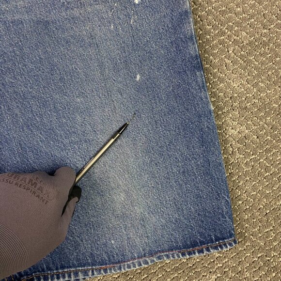 Y2K G Unit Denim Jean Shorts Men's Size 38 Blue Baggy Cotton Vintage Carpenter - Picture 2 of 15